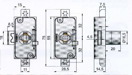 464405140 441650400 UWAGA : Opis Zamek typ 750-15 mm,