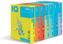 PAPIER KSERO KOLOROWY Papier IQ color nowoczesny papier o szerokiej palecie kolorów, doskonałej jednolitości barw, gwarantujący bezawaryjne drukowanie polecany do druku atramentowego, laserowego i