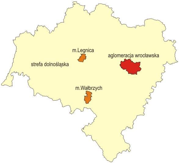 Ocena poziomów substancji w powietrzu oraz wyniki klasyfikacji stref województwa dolnośląskiego za 2017 rok 6 1.3. Zakres oceny Oceny jakości powietrza wykonywane są w odniesieniu do strefy.