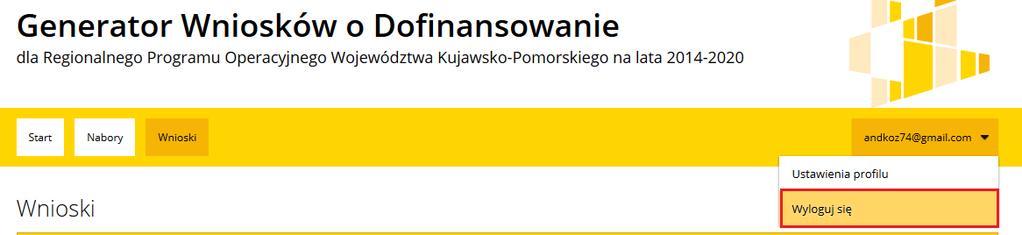 Po prawidłowym logowaniu użytkownik uzyskuje dostęp do strony głównej oraz wszystkich funkcjonalności systemu.