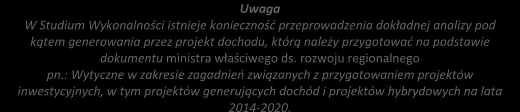 W sytuacji gdy projekt będzie obejmował kategorie wydatków podlegające limitom np.