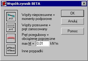 Następnie otwórz okno DEFINICJA PRĘTA PARAMETRY DODATKOWE klikając w buton Więcej.