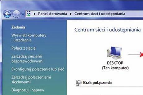 7.2. Windows Vista Krok 1: Kliknij Start Panel sterowania.