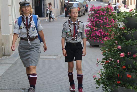 Druhny Anna Piasek i Gabrysia Laskowska przyjechały z Ostrołęki Druhna hm.