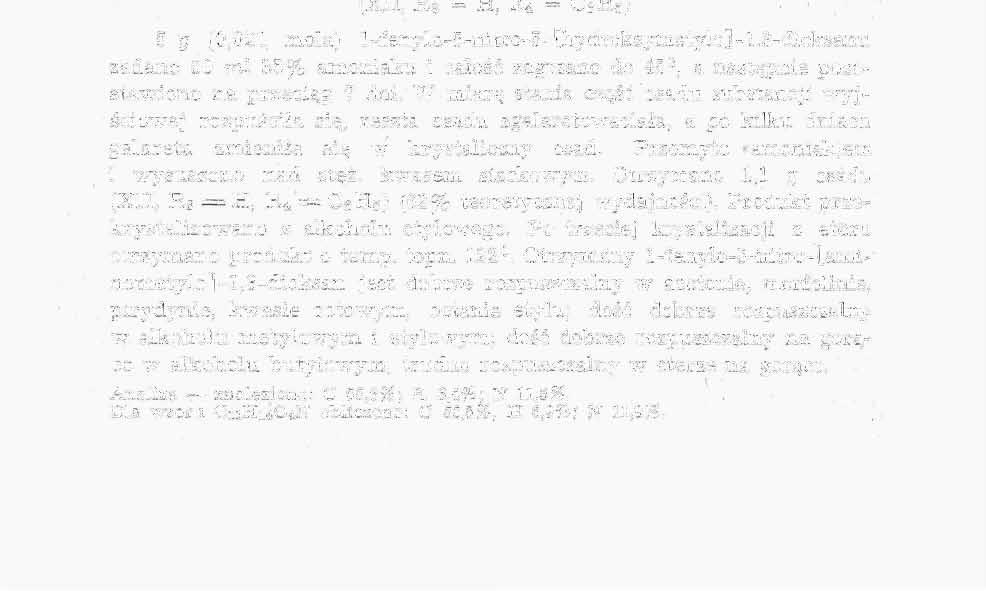 200 Stanisław Matinowski i Tadeusz Urbański benzenem w celu usunięcia odszezepionego w czasie reakcji aldehydu benzoesowego., Warstwą wodną pozostawiono na kilka dni do krystalizacji.