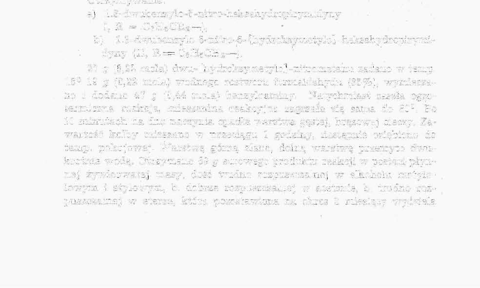 190 oianistaw Mdlinowski i Tadeusz Urbański NO 2 HOCHa C CH a OH CH 2 N< X R 2 (XIV) W pracy niniejszej wyjaśniono, że trój -[hydroksymetylo] -nitrometan, podobnie jak