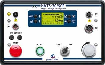 HVTS-70/50P & HVT-70/50P Wysokonapięciowy system probierczy Charakterystyka funkcjonalna Cechy funkcjonalne jednostki sterowniczej HVTS HVT Wysoka odporność na wpływy otoczenia zewnętrznego.