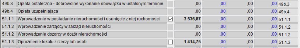 29 i 30 ukk (niezależnie d daty wszczęcia), Opłaty stałe i stsunkwe (dla spraw prwadznych wg UKK) z wyjątkiem płat z art. 40-44 ukk, Opłaty stałe i stsunkwe (dla spraw wszczętych przed 2019 r.