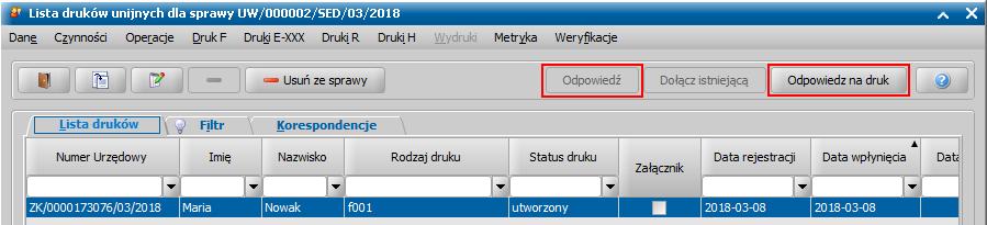 Uwaga! Po opracowaniu korespondencji wysyłanej do osoby, organu właściwego, instytucji zagranicznej, innej instytucji pamiętaj o uzupełnieniu Daty wysłania. 4.