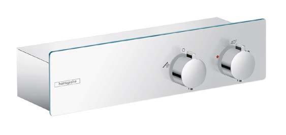 22 hansgrohe Sterowanie prysznicowe natynkowe Sterowanie prysznicowe dla czystej przyjemności kąpieli Sterowanie prysznicowe: natynkowe Marka hansgrohe oferuje wiele modeli termostatów natynkowych.