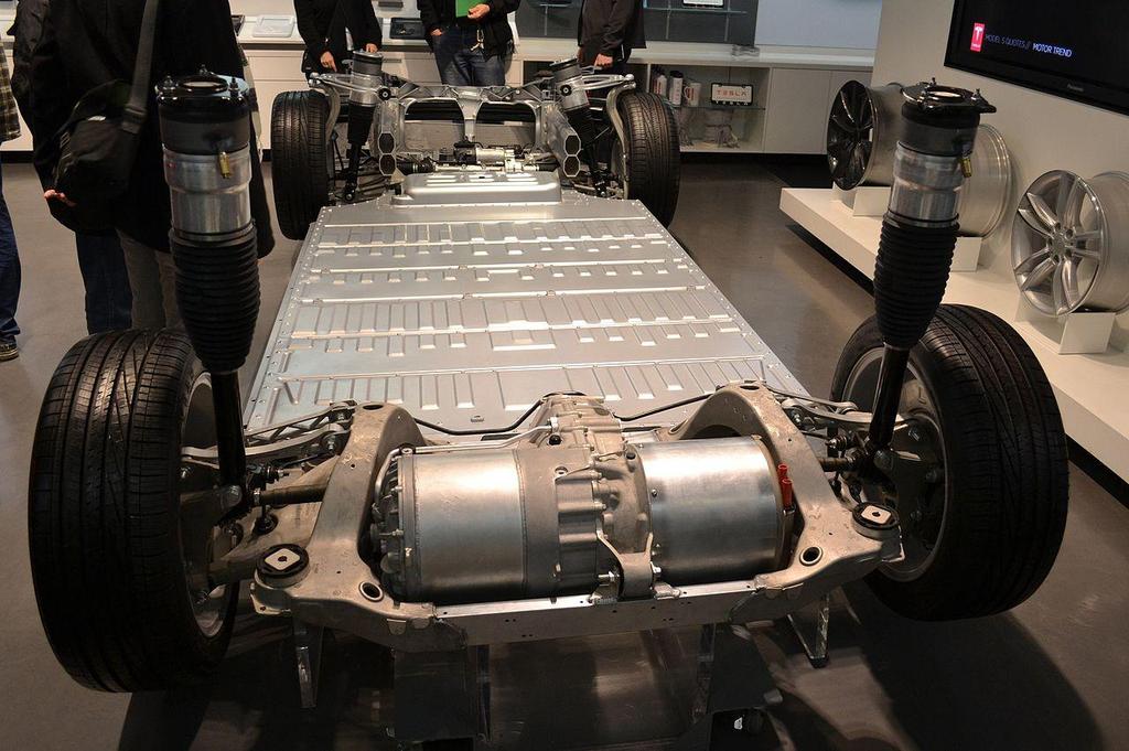 Tesla Model S chassis with