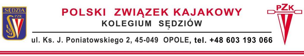 MISTRZOSTWA POLSKI SENIORÓW w SLALOMIE 5 i 6 kwalifikacja do kadry juniorów KRAKÓW 4 5.06.2016r. SĘDZIA GŁÓWNY: Kudlik Zbigniew s. zw/mn Nowy Sącz KIEROWNIK TECHNICZNY: Sarna Paweł s. ok.