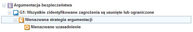 Kliknij prawym przyciskiem na postulat i wybierz Dodaj nowy Strategia argumentacji.