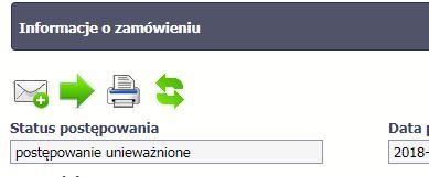 Możesz także przywrócić anulowane postępowanie w takim zamówieniu jest dostępna funkcja Przywróć postępowanie. 9.3.