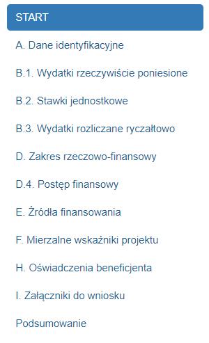 2. WYPEŁNIANIE WNIOSKU O PŁATNOŚĆ Wniosek o płatność został podzielony na 12 części. Każdą część należy wypełnić według poniższej instrukcji. A. IDENTYFIKACJA WNIOSKU O PŁATNOŚĆ A.1. Informacja o wniosku o płatność Pole: wniosek za okres od do - wnioski o płatność mogą być składane z częstotliwością np.