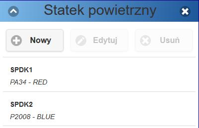 Nowy statek powietrzny widnieje na liście