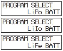 Akumulatory litowe (LiPo, LiIon, LiFe, LiHV) a) Informacje ogólne Programy dla akumulatorów LiPo, LiIon, LiFe i LiHV różnią się zasadniczo tylko wartościami napięcia oraz dopuszczalnym prądem