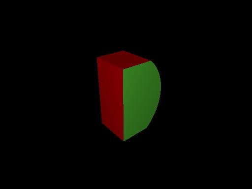 1 intersection { 2 box { 3 <-1.5, -1, -1>, 4 <0.