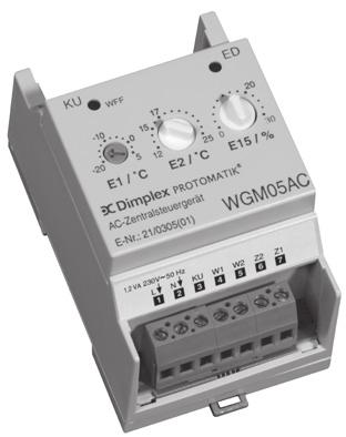 Wyposażenie dodatkowe dynamicznych pieców akumulacyjnych WGM 05AC GRM 05AC Sterowniki ładowania bez funkcji czasu WGM 05AC WGM 05AC sterownik ładowania PROTOMATIK bez funkcji czasu Centralny