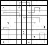 TERMOMETR Na diagramie Sudoku znajdują