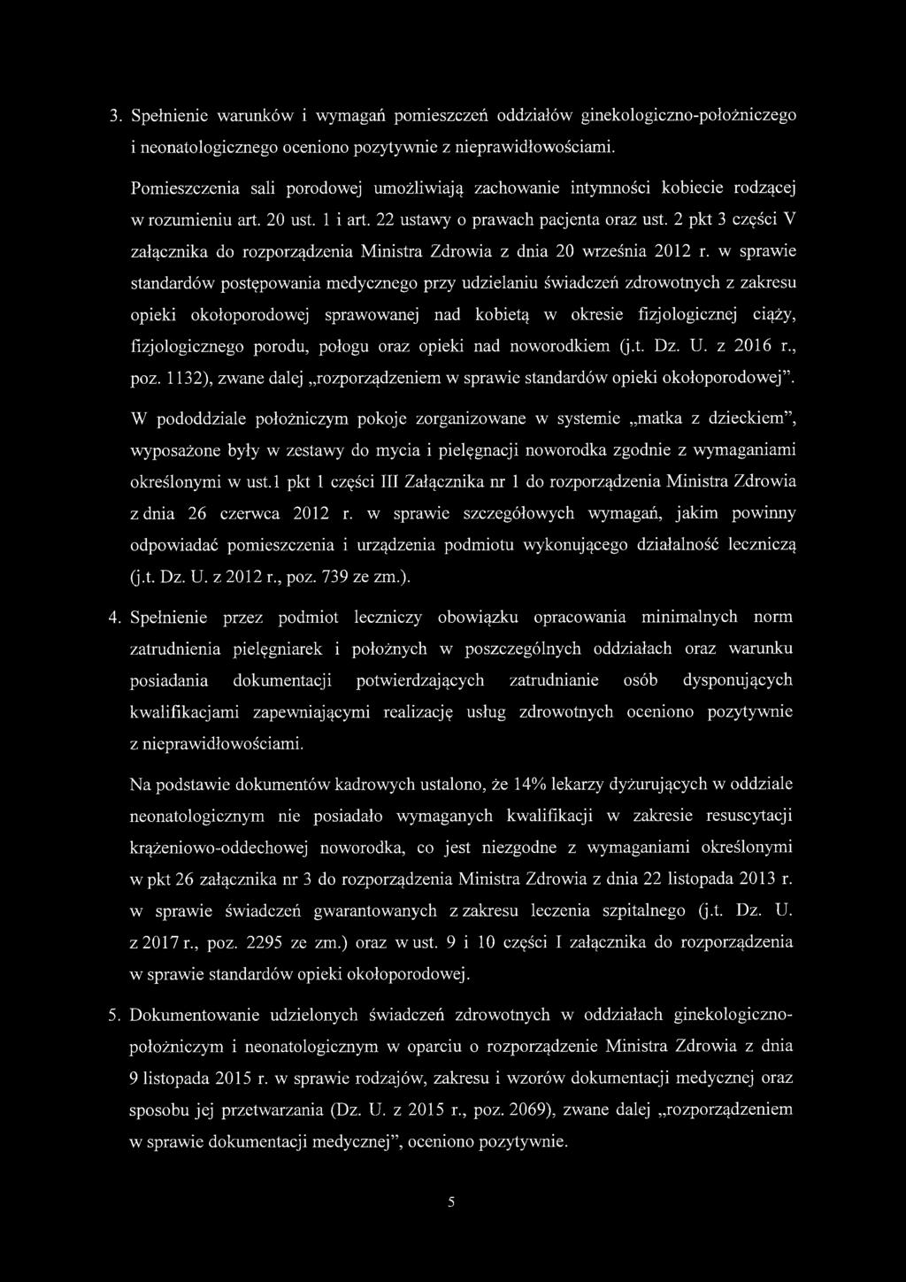 2 pkt 3 części V załącznika do rozporządzenia Ministra Zdrowia z dnia 20 września 2012 r.