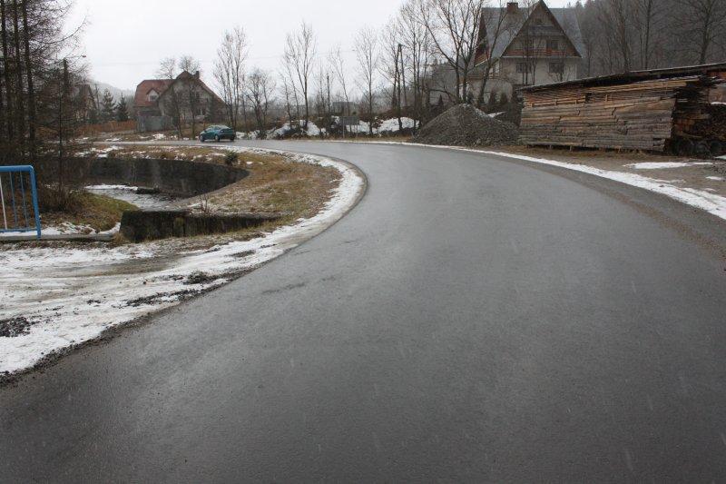 fot. droga K1676 Lipnica Wielka Przywarówka po przebudowie fot.