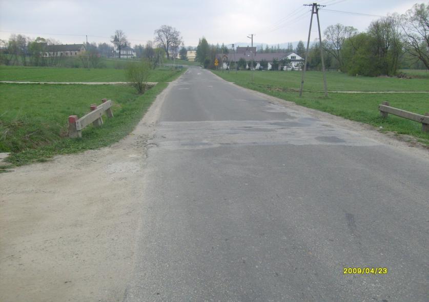 fot. droga K1668 Rabka Skawa - Naprawa przed przebudową fot.