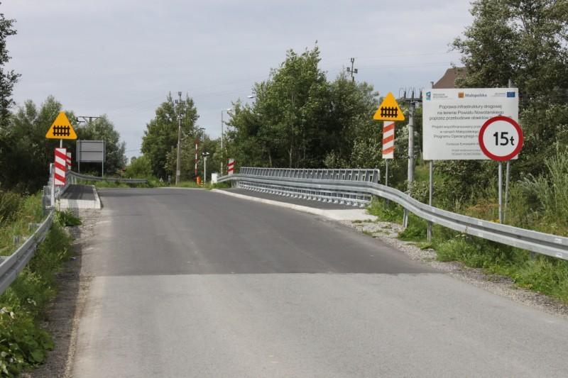 fot. obiekt mostowy K1668 Rabka Skawa Naprawa w km 7+670 na rzece Skawa po przebudowie fot.