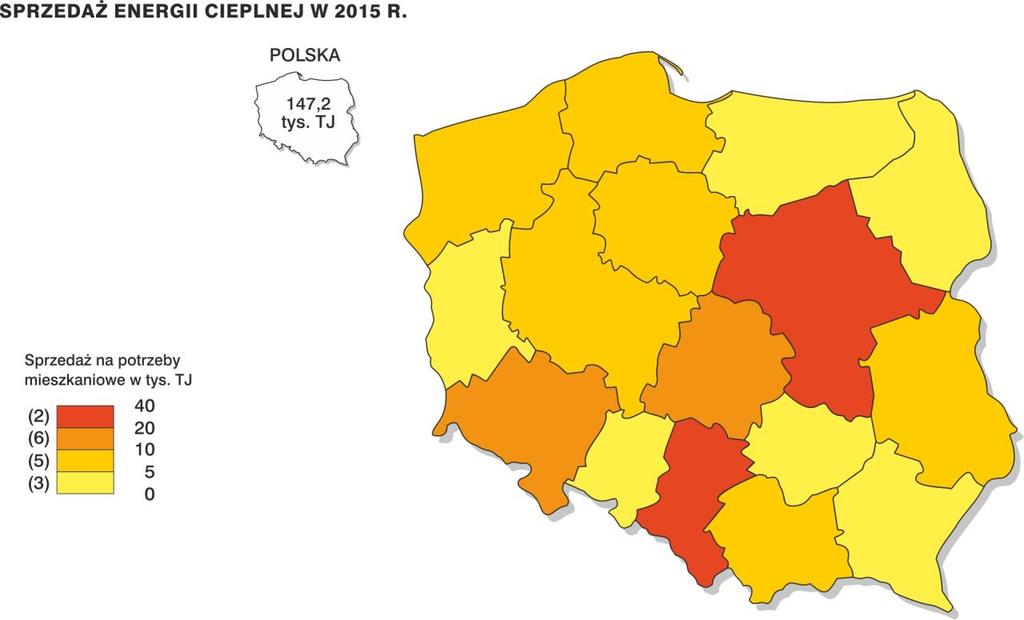 Najwięcej energii cieplnej na cele