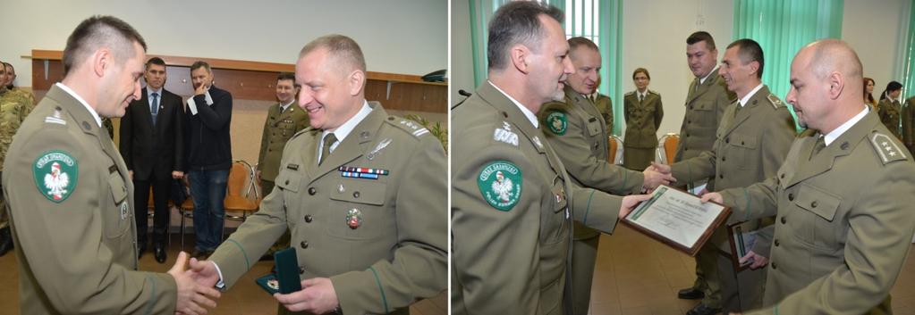 Komendant Ośrodka Szkoleń Specjalistycznych SG w Lubaniu płk SG Marek Woszczatyński.