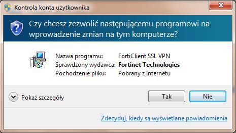 KSAT2000i instrukcja instalacji systemu KSAT2000i Rysunek 7 Okno z powiadomieniem o wprowadzanych zmianach w