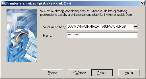 zainstalowano serwer SQL, oraz nazwę instancji oddzieloną znakiem "\" (tylko w przypadku, gdy serwer został zainstalowany z nazwaną instancją).