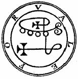 LEMEGETON: CLAVICULA SALOMONIS Valefar n Szóstym duchem jest Valefar. Jest on potężnym księciem, który pojawia się pod postacią ryczącego lwa z ludzką głową 13.