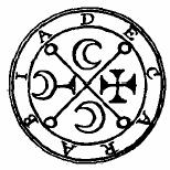 LEMEGETON: CLAVICULA SALOMONIS Decarabia R Decarabia to sześćdziesiąty dziewiąty duch, markiz ukazujący się pod postacią gwiazdy w pentaklu, na życzenie adepta przyjmuje ludzki wygląd.