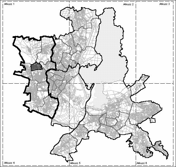 Osiedle zdominowane przez zabudowę mieszkaniową wielorodzinną wysokiej intensywności.