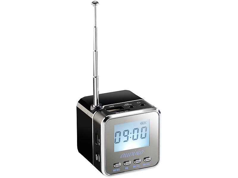 Mini odtwarzacz mp3 i radio / czarny Auvisio MPS-550.