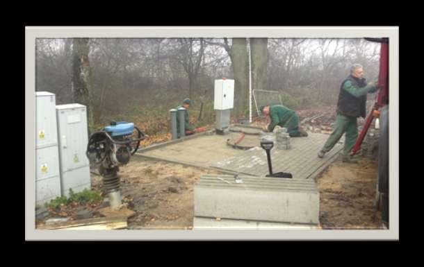 Budowa kanalizacji sanitarnej dla wsi Grylewo Wykonano: * Kanały grawitacyjne PVC d:200mm o łącznej długości 1087,92 mb; * kanały tłoczne PE
