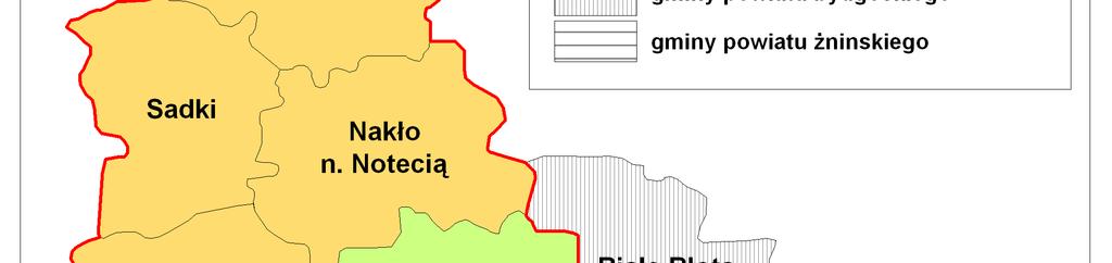 Lokalizacja gminy Szubin na tle innych jednostek administracyjnych Przez teren omawianej jednostki administracyjnej przebiega trasa drogi krajowej numer 5