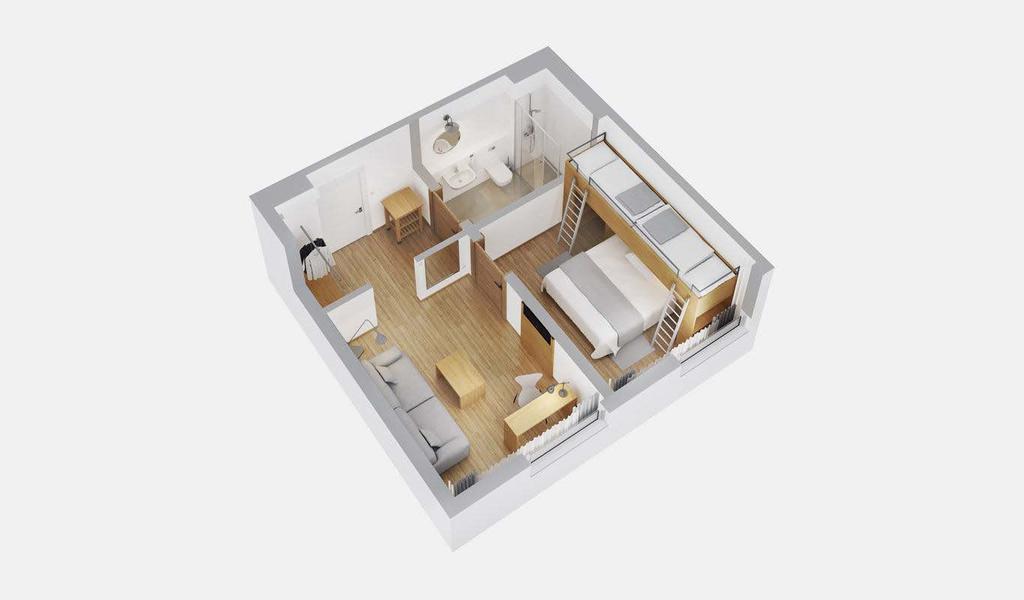 22m2 balustrada francuska/portfenetr bezprzewodowy dostęp do internetu telewizor LCD 32 z multimedialnym centrum rozrywki łóżko o wymiarach 180x200 lub 2