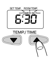 żądana temperatura. W takim przypadku należy wyłączyć grzejnik. Wyświetlana temperatura to średnia temperatura otoczenia. Może ona nie odpowiadać temperaturze mierzonej termometrem.