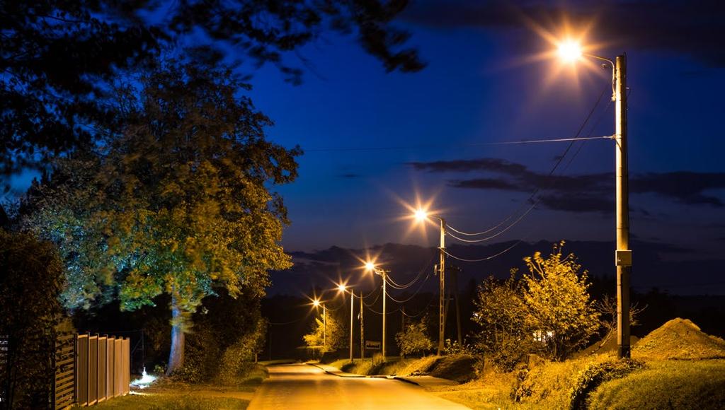 OŚWIETLENIA DROGOWE Oświetlenie drogi powiatowej w Wysokiej Oświetlenie drogi