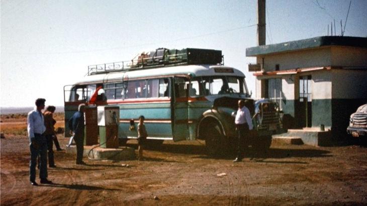 Takim autobusem ruszyłem przez Pustynię Syryjską. Podróż trwała ponad dobę. Oczywiście bez klimatyzacji.