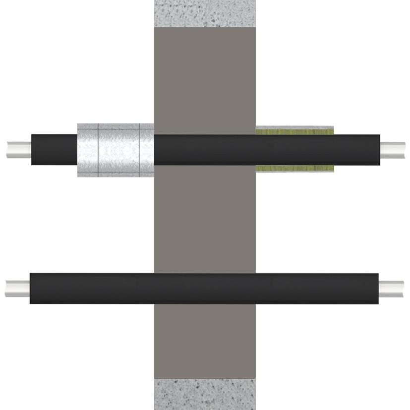 6.7 Rury niepalne izolacja lokalna z FEF Armaflex Protect Rury niepalne należy zabezpieczyć lokalną izolacją z FEF Armaflex Protect.