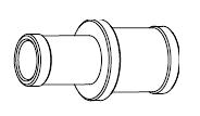 Przewód powrotny z nagrzewnicy zabezpieczyć ciętą rurą karbowaną pod połączeniem przewodu zasilającego. WSKAZÓWKA: Opaska powinna być ułożona ok.
