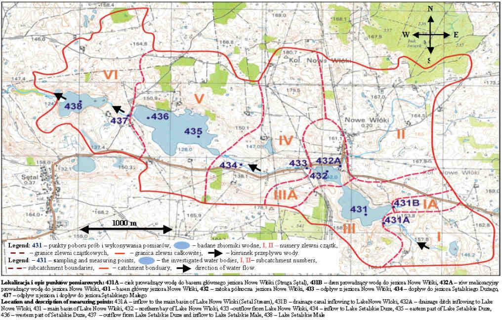 604 Katarzyna Sobczyńska-Wójcik i Małgorzata Rafałowska Materiał i metody Badaniami objęto trzy zbiorniki wodne: jezioro Nowe Włóki (składające się z dwóch plos - basenu głównego i zatoki północnej),