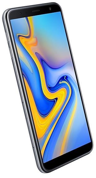 Samsung Galaxy J6+ Zalety: łączność LTE kategorii 4 - prędkość pobierania danych do 150 Mb/s; dwa sloty na karty SIM; lekka konstrukcja; 6 - calowy ekran Infinity o rozdzielczości HD +; system