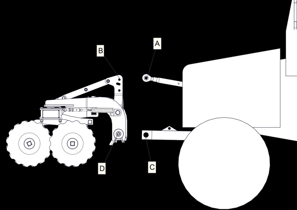 3.3 Podczepianie oraz odczepianie maszyny Aby prawidłowo bezpiecznie podłączyć agregat do ciągnika powinien on stać na twardym i równym podłożu. a) podczepianie Rysunek 5.