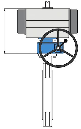 Napędy Rotork podlegają stałej kontroli jakości Zintegrowane odłączalne koło ręczne Koło ręczne jest zintegrowane z obudową boczną i może być montowane we wszystkich modelach serii RC200 zarówno