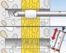 MONTAŻ Informacje montażowe Należy używać specjalnego narzędzia FWS-B do usunięcia fragmentów betonu z otworu.
