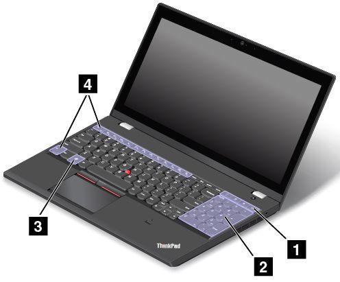 Klawisze specjalne Komputer ma kilka klawiszy specjalnych, które zwiększają komfort i wydajność pracy. Informacja: W rzeczywistości komputer może wyglądać inaczej niż na poniższej ilustracji.